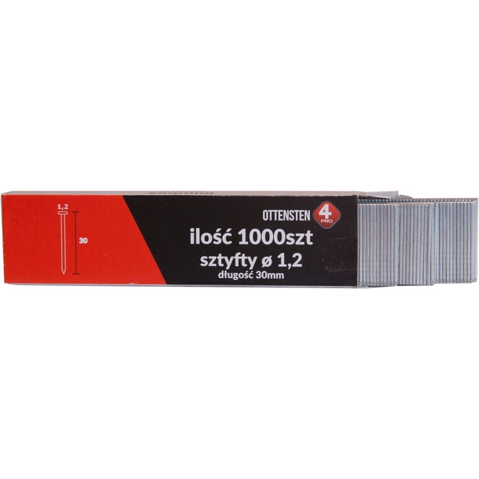 Sztyfty 1,2/30 mm, 1000 szt.