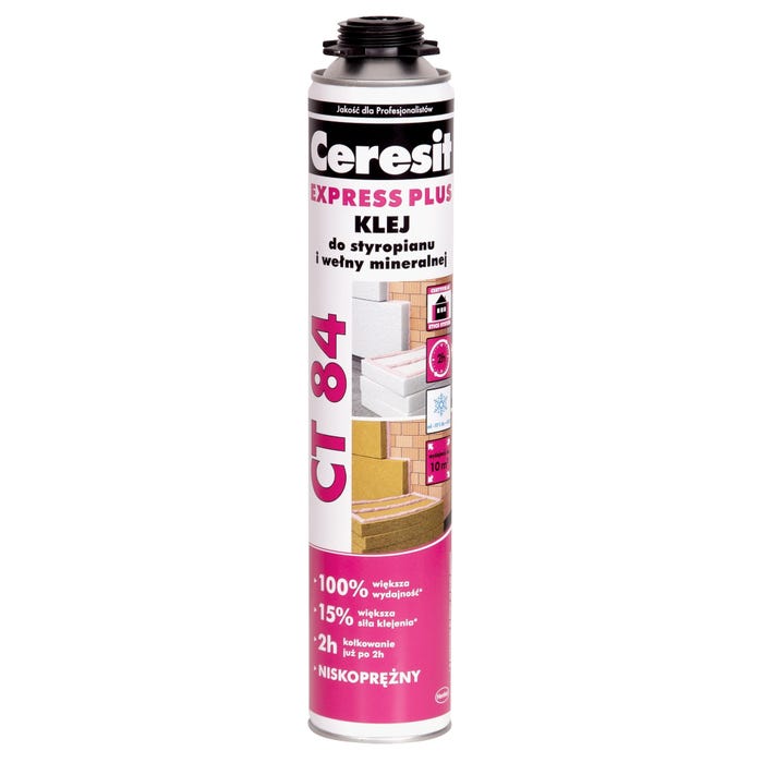 Klej poliuretanowy do styropianu Ceresit CT84 850 ml, pistoletowy