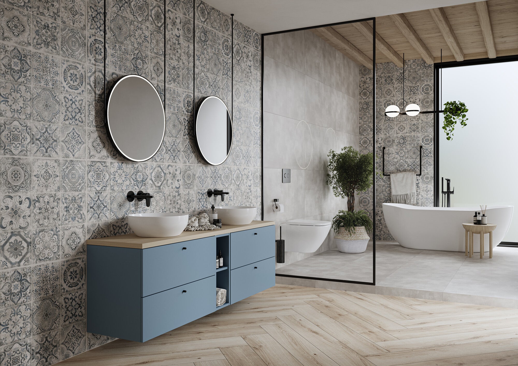 Gres szkliwiony Artbel Blue 60x60 cm 1.07 M2 1