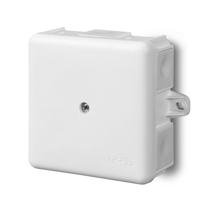 Puszka hermetyczna 6-wylotowa IP55 6-wylotowa 86x86x39mm mocowanie zewnętrzne