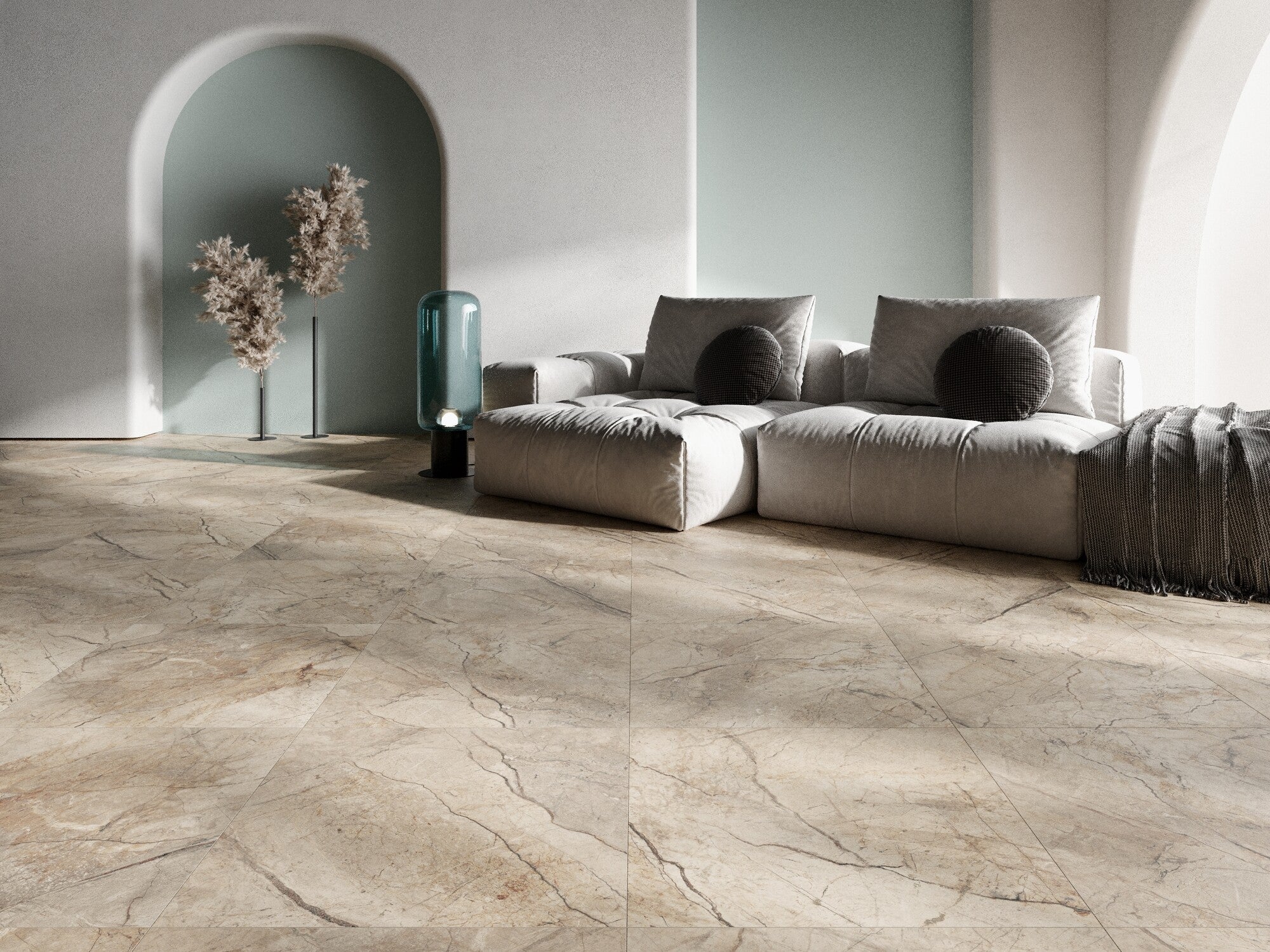 Gres szkliwiony Skyfall Beige Carving 60x60 cm 1.8 m2 2