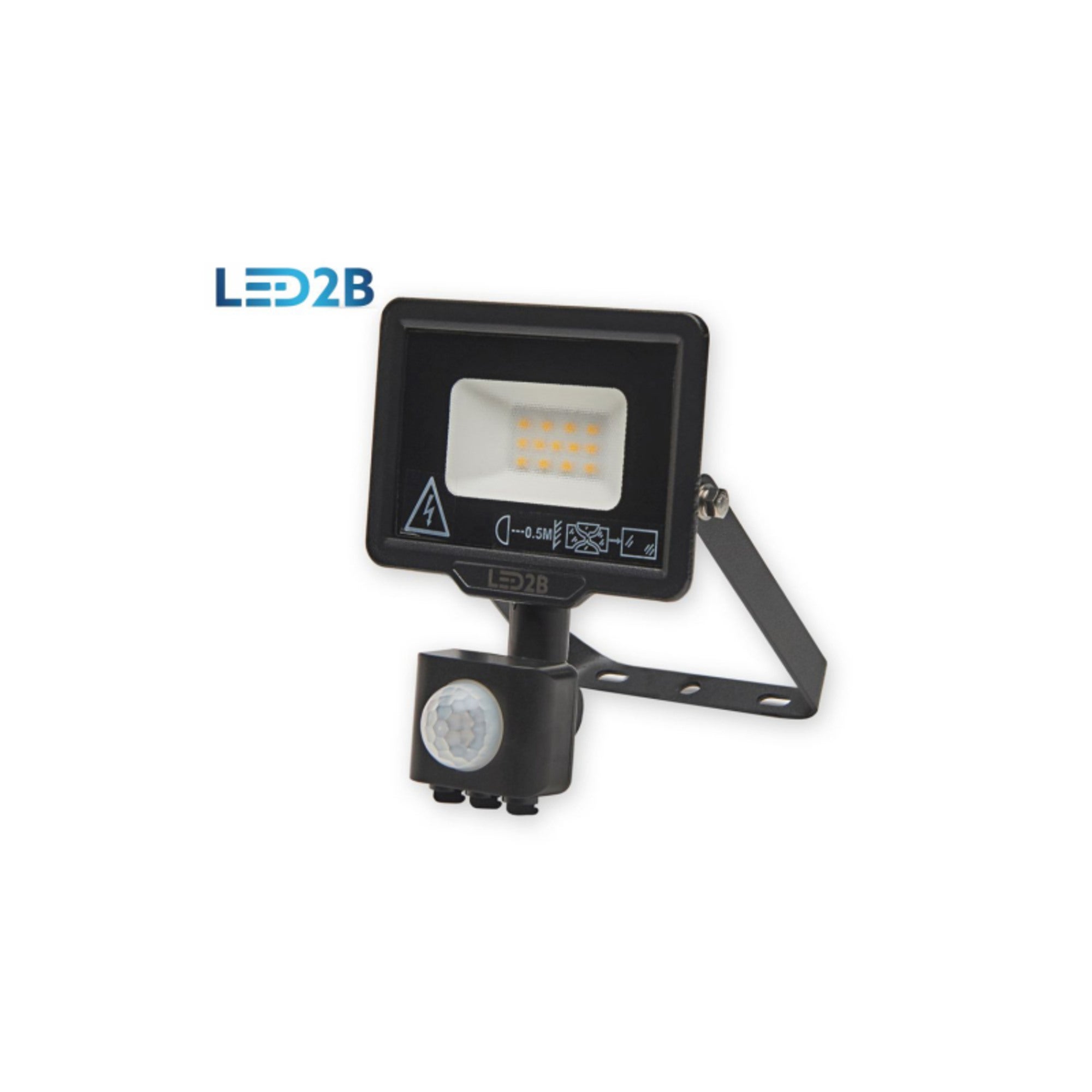 Naświetlacz MH LED 10W 800lm 6000K IP44 z czujnikiem ruchu