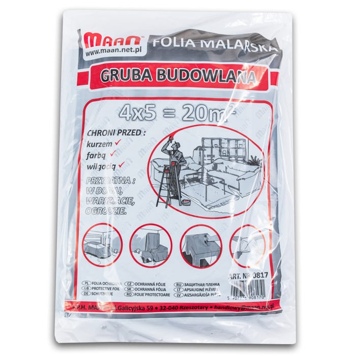Folia malarska budowalana 4x5m