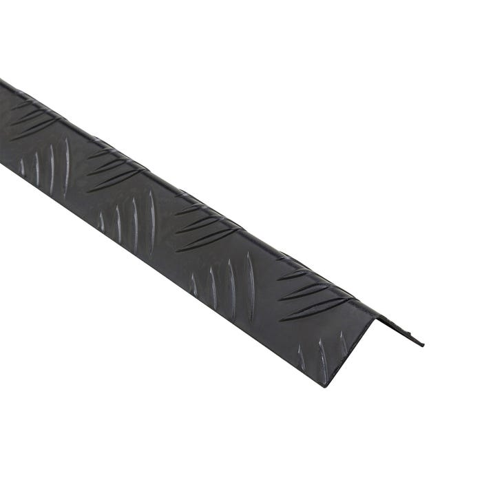 Kątownik schodowy aluminiowy czarny 30x30x1.5mm 2.5m