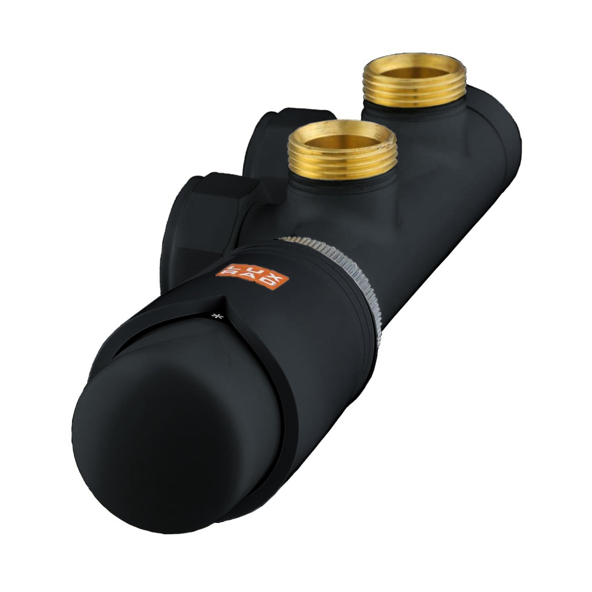 Zestaw termostatyczny Duo-Plex, kątowy prawy, 3/4x1/2" grafitowy matowy 0