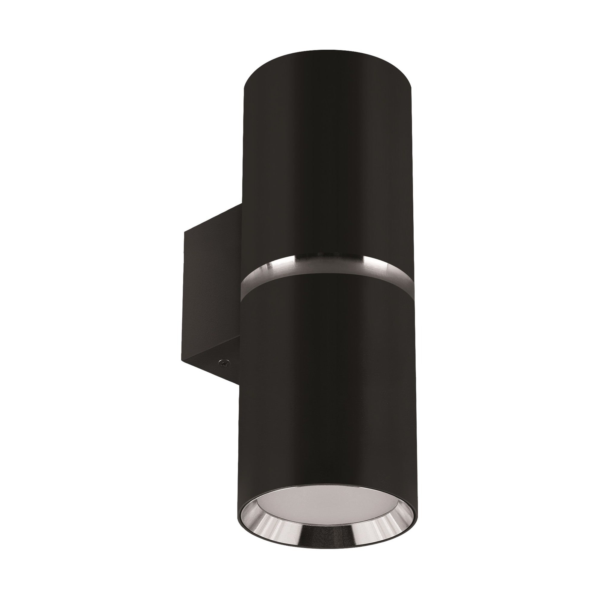 Lampa ścienno sufitowa DIOR 2xGU10, kolor czarno-chromowy, kinkiet, dwukierunkowy