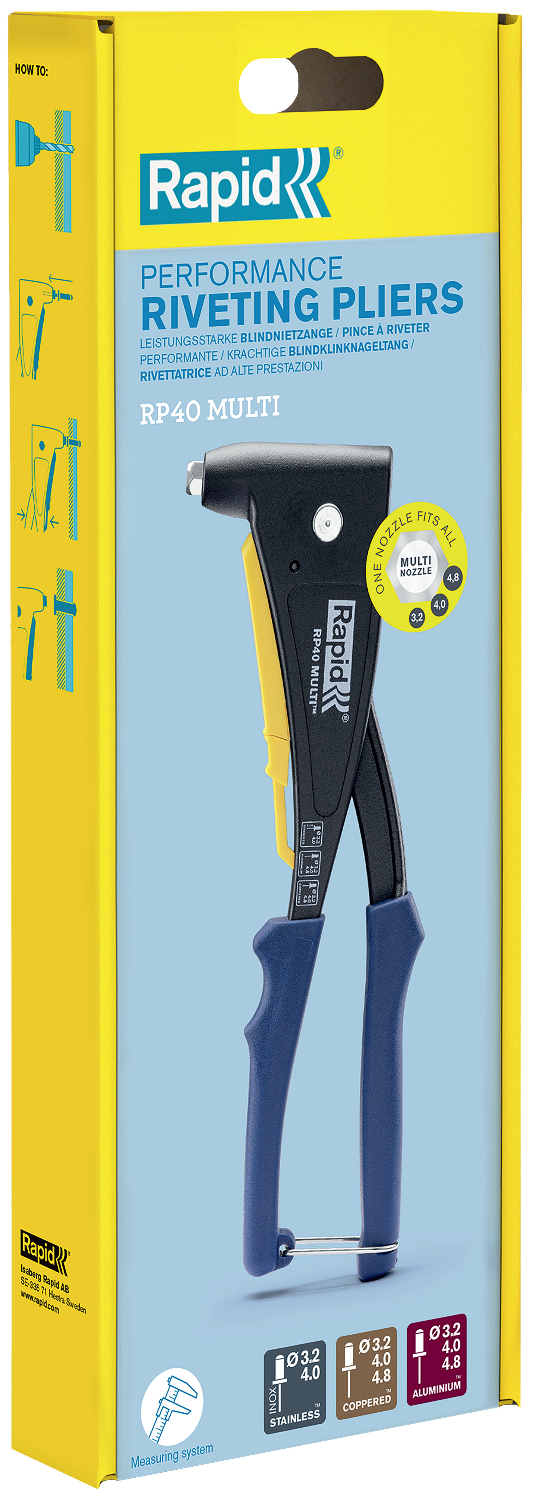 Nitownica 3,2-4,8 mm RAPID RP40 MULTI 6