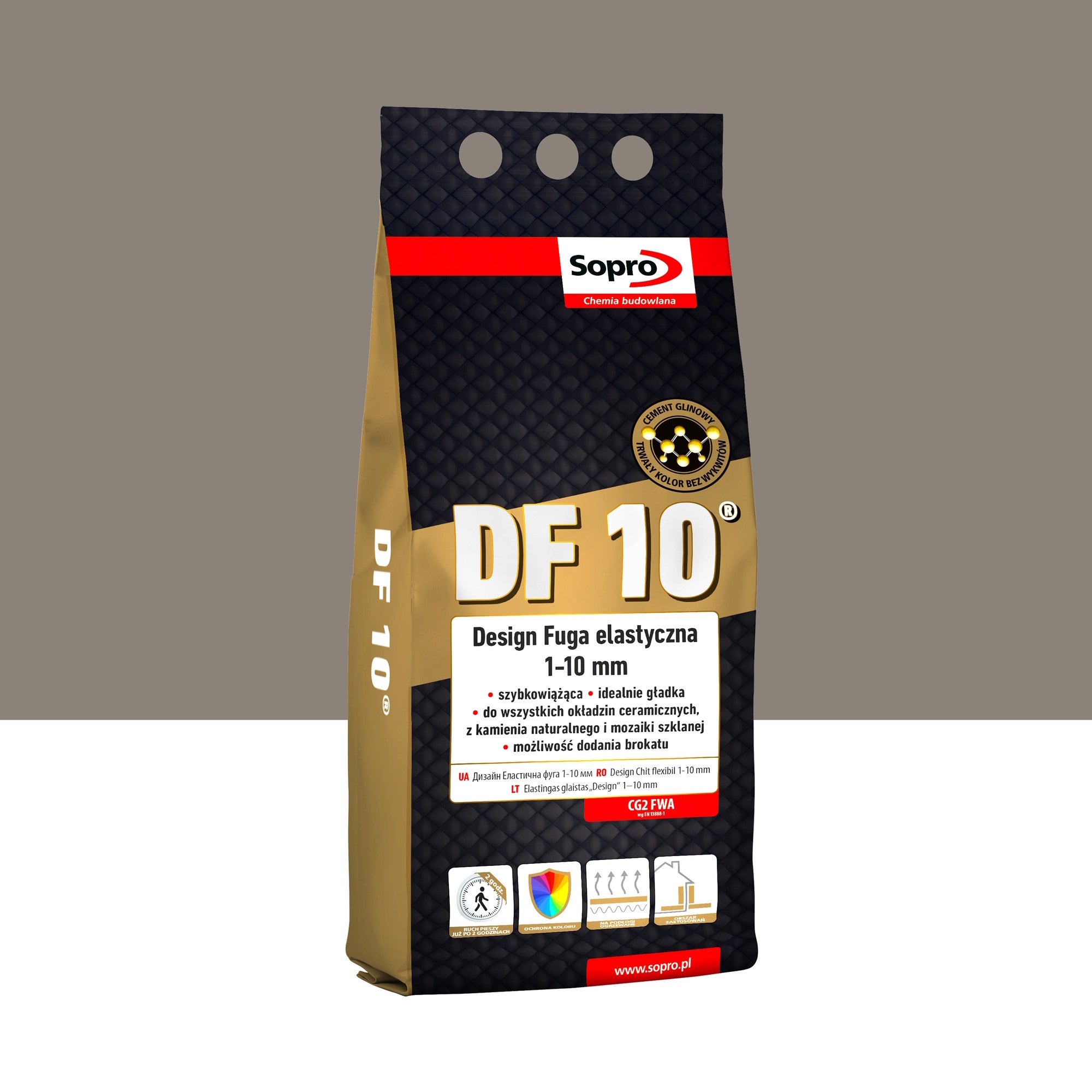 Fuga elastyczna Sopro DF 10 PIASKOWO-SZARY 18 2kg