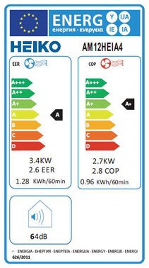 Klimatyzator przenośny Heiko 3,5kW AM12HEIA4 1