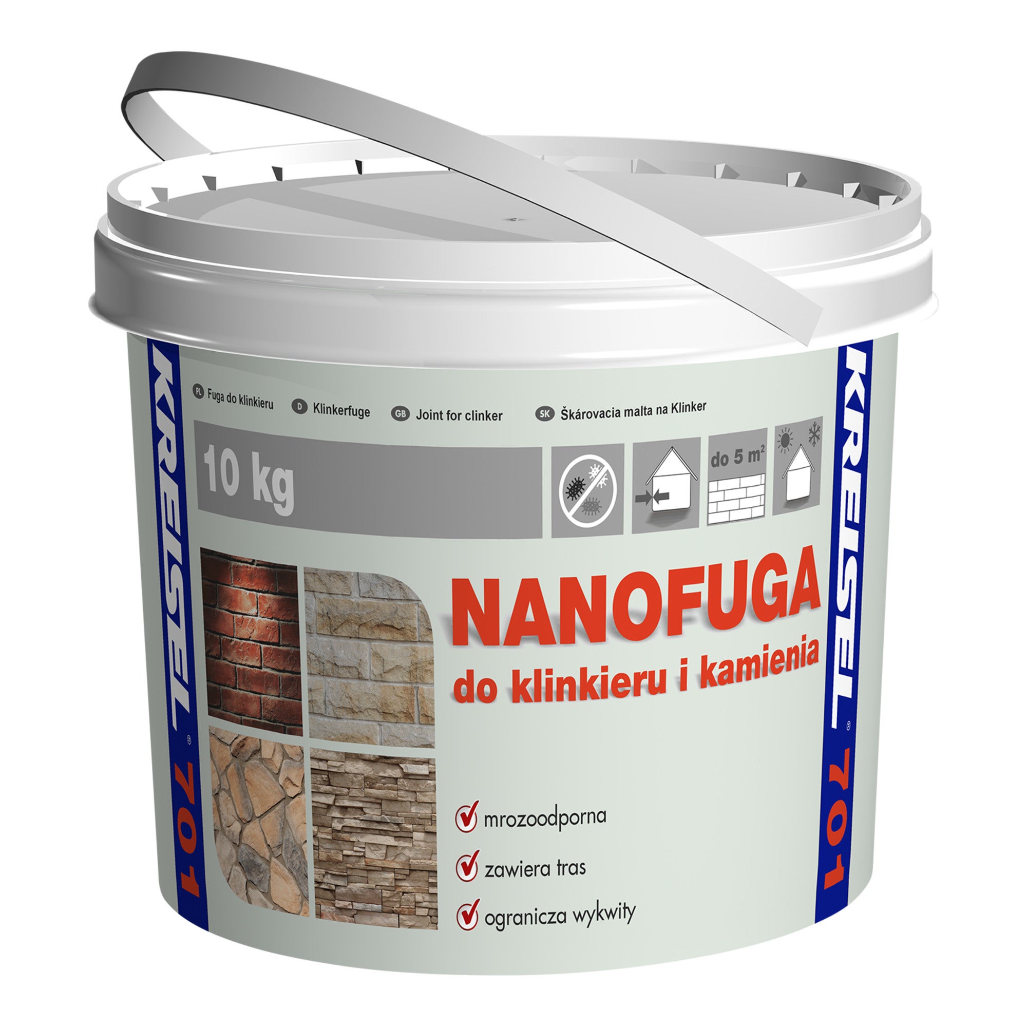 Fuga do klinkieru Kreisel 701 10 kg, grafitowa