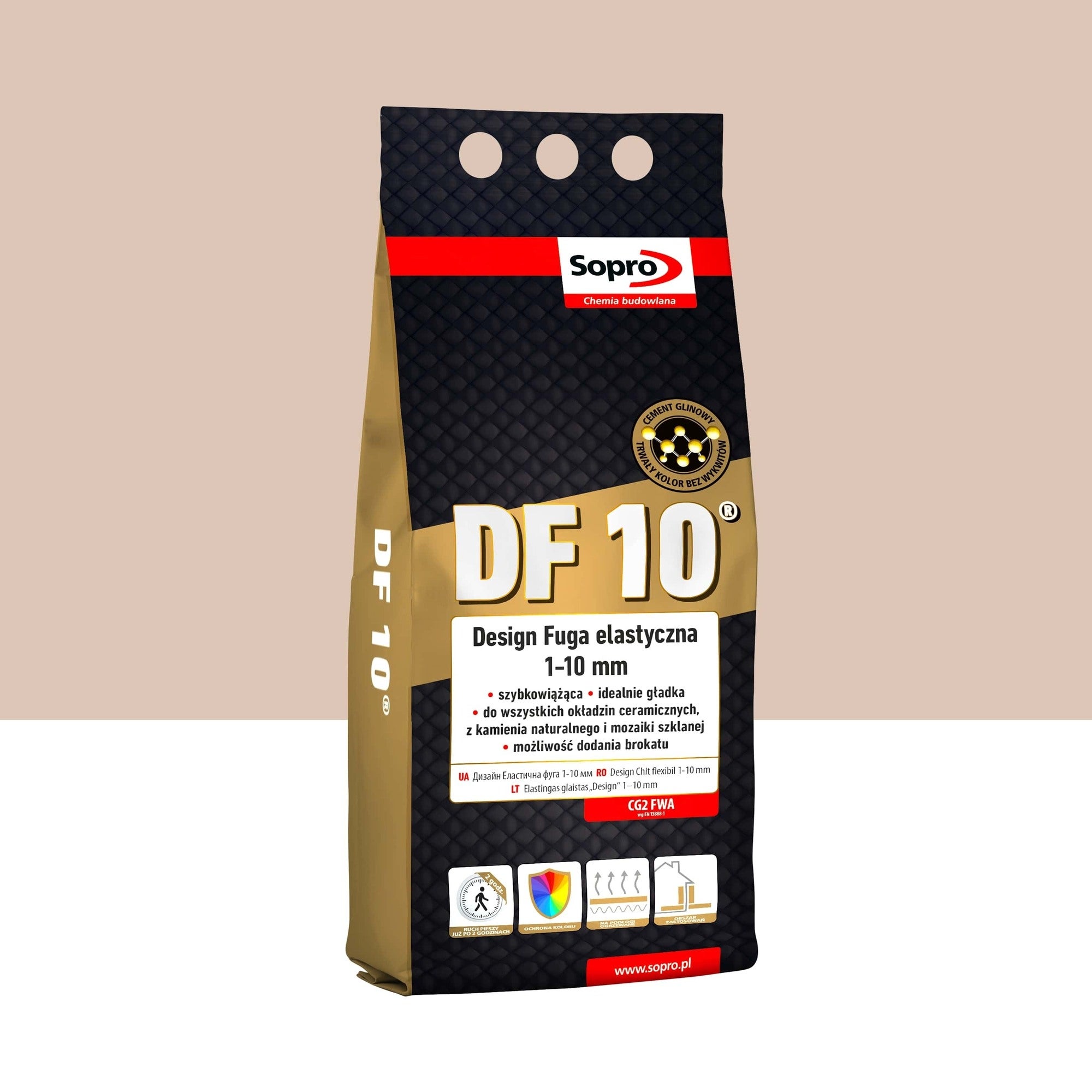 Fuga elastyczna Sopro DF10 BEŻ BAHAMA 34 2kg