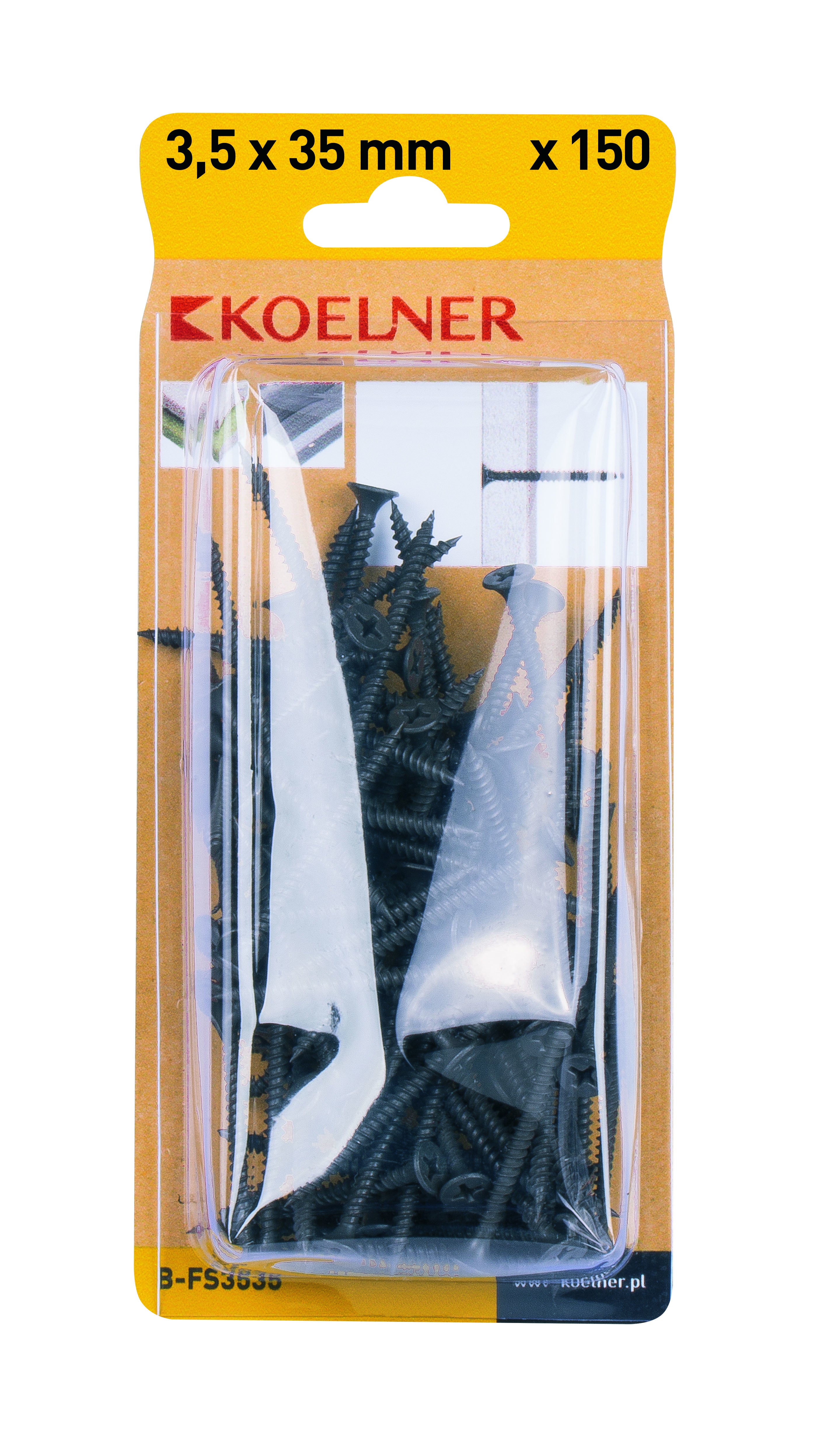 Wkręt do płyt G/K 3.5x35 mm z gwintem do stali (150 szt.) 1