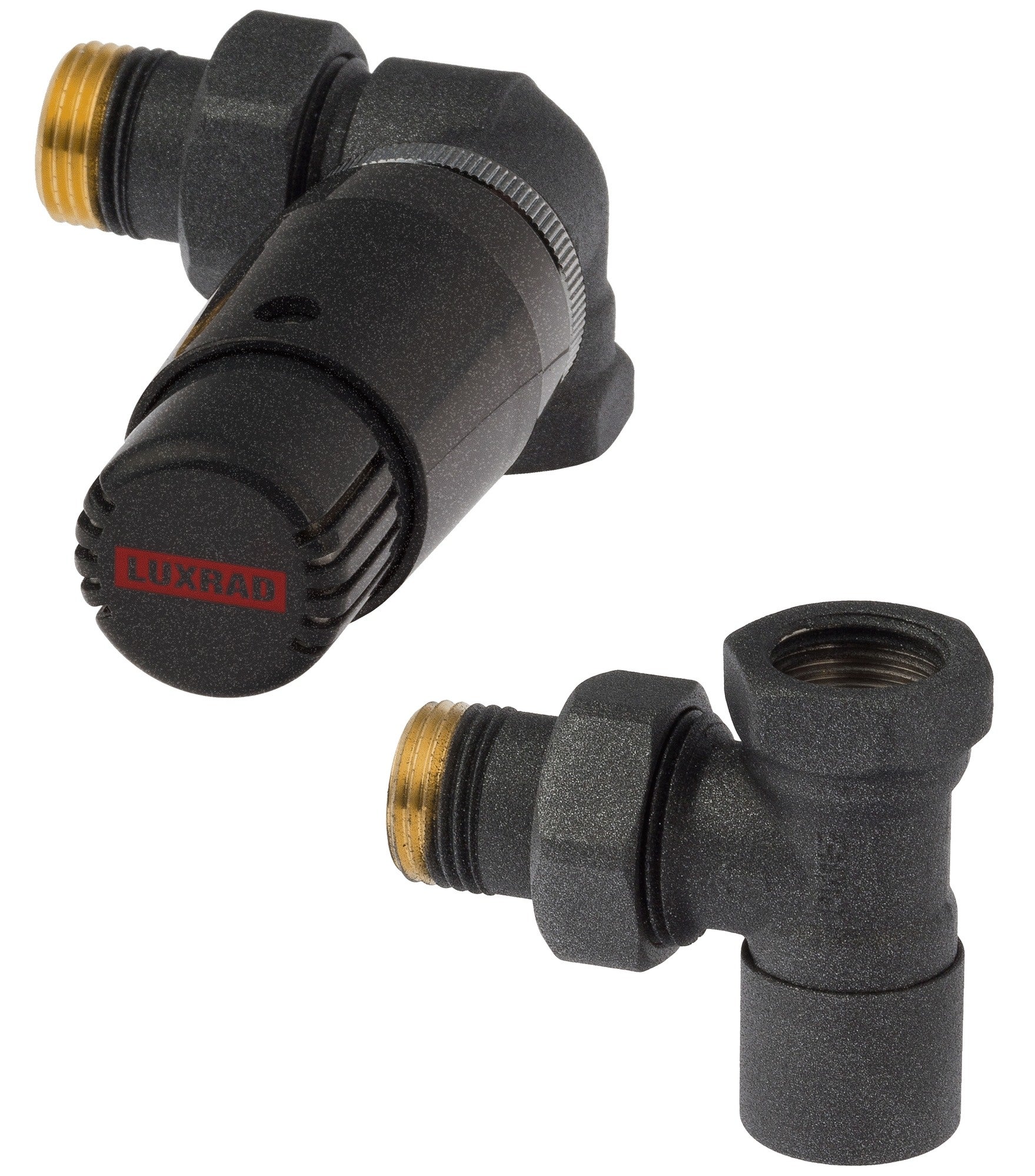 Zestaw termostatyczny lewy 1/2", grafitowy 1