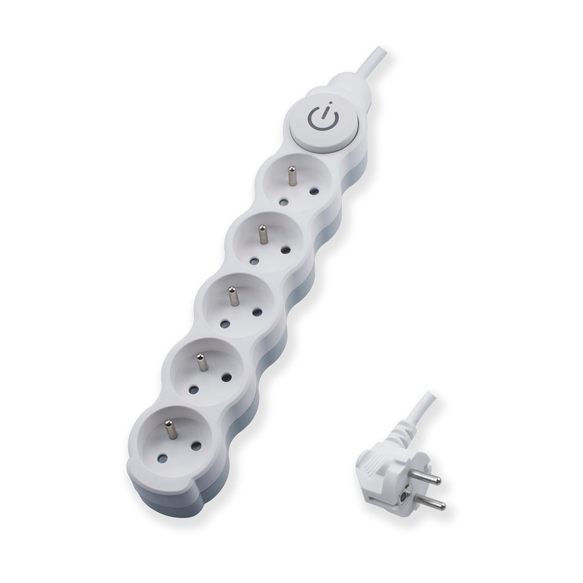 Przedłużacz 1,5m 5 gniazd z uziemieniem z wyłącznikiem