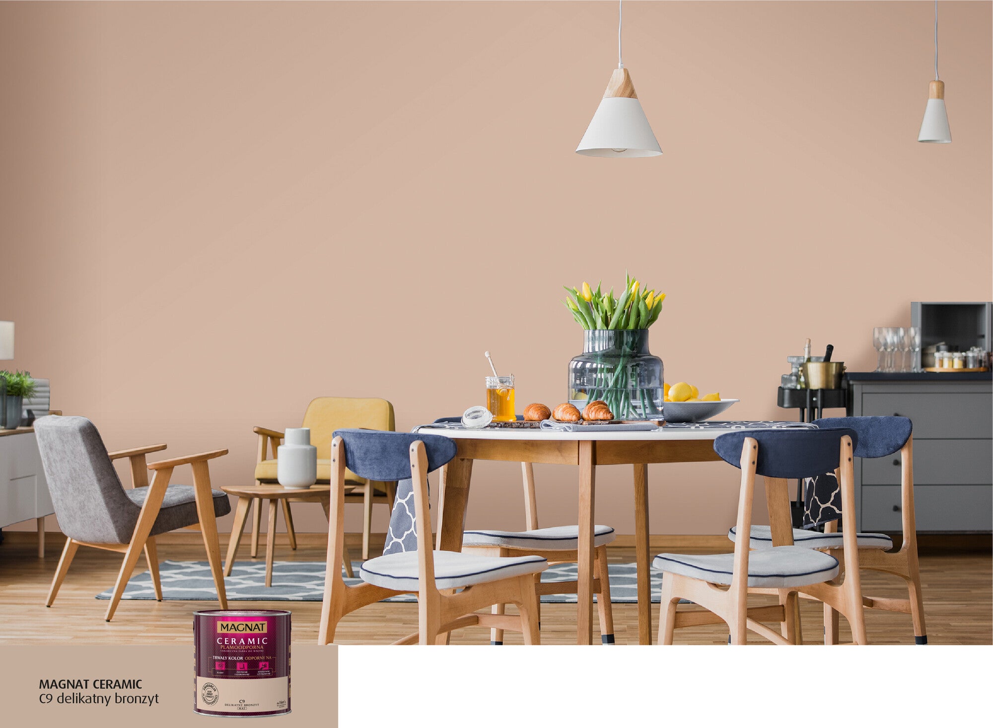 Farba Magnat Ceramic delikatny bronzyt 2,5l 1