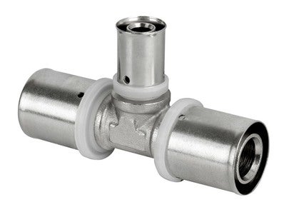 Pex Trójnik zaciskowy 25x16x25 mm