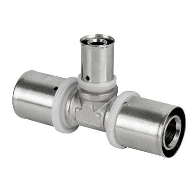 Pex Trójnik zaciskowy 25x16x25 mm