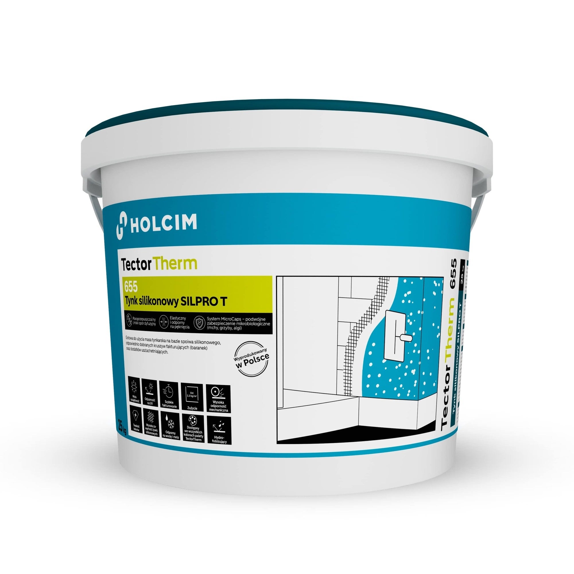 Tynk silikonowy-baza A, TectoTherm 655 25 kg