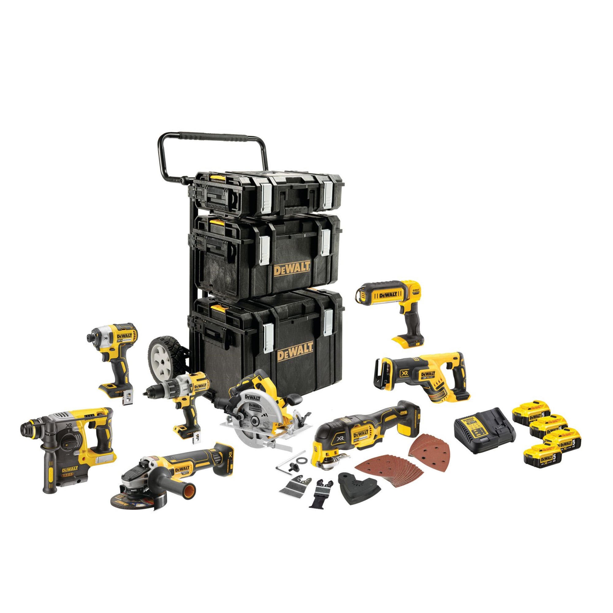 Zestaw elektronarzędzi 18V XR DCK853P4-QW DeWalt / 4 x 5Ah 1