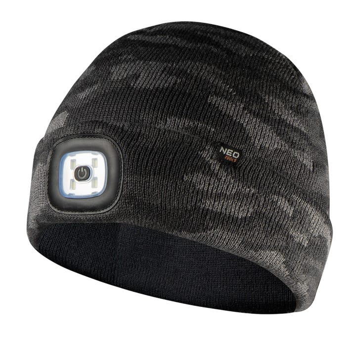 Czapka z latarką LED CAMO URBAN 81-632 NEO
