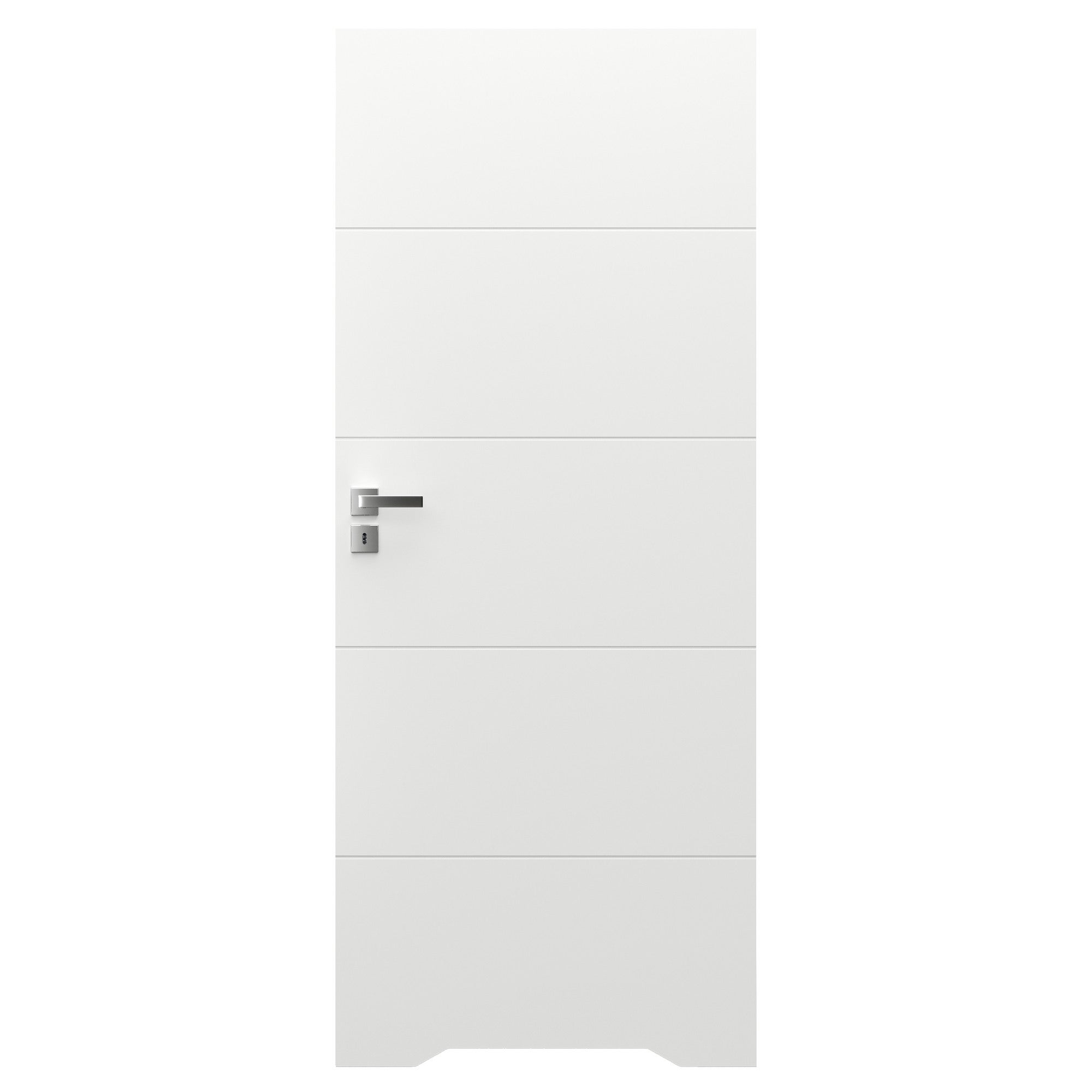 Skrzydło łazienkowe pełne bezprzylgowe Vector E 90 prawe białe