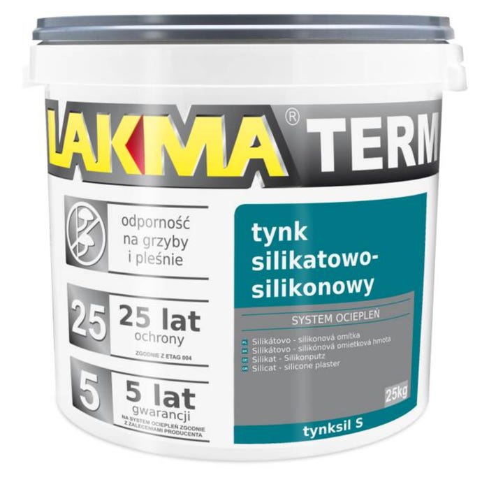 Tynk silikatowo-silikonowy Lakma 25 kg