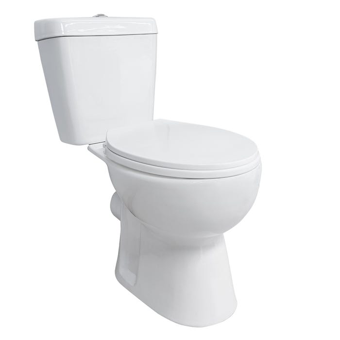 WC kompakt Cezar poziom biały