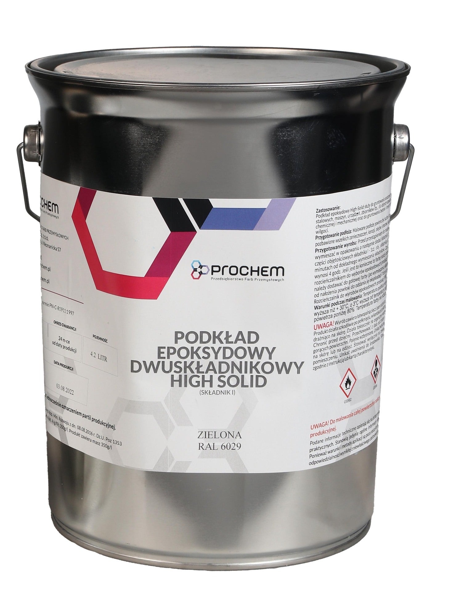 Farba epoksydowa do basenów Prochem zielona 20l 2