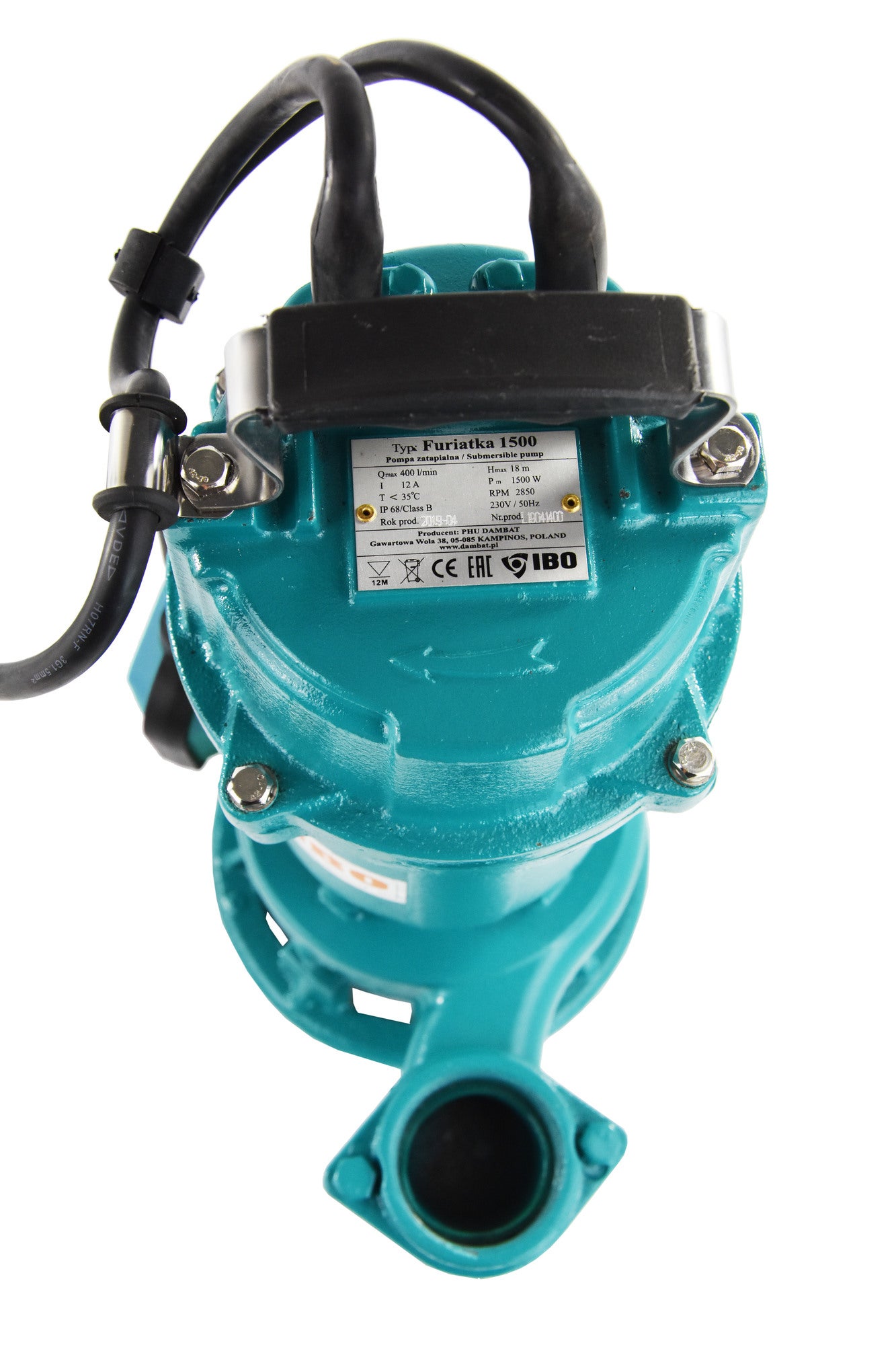 Pompa zatapialna Furiatka 1500 z rozdrabniaczem 6