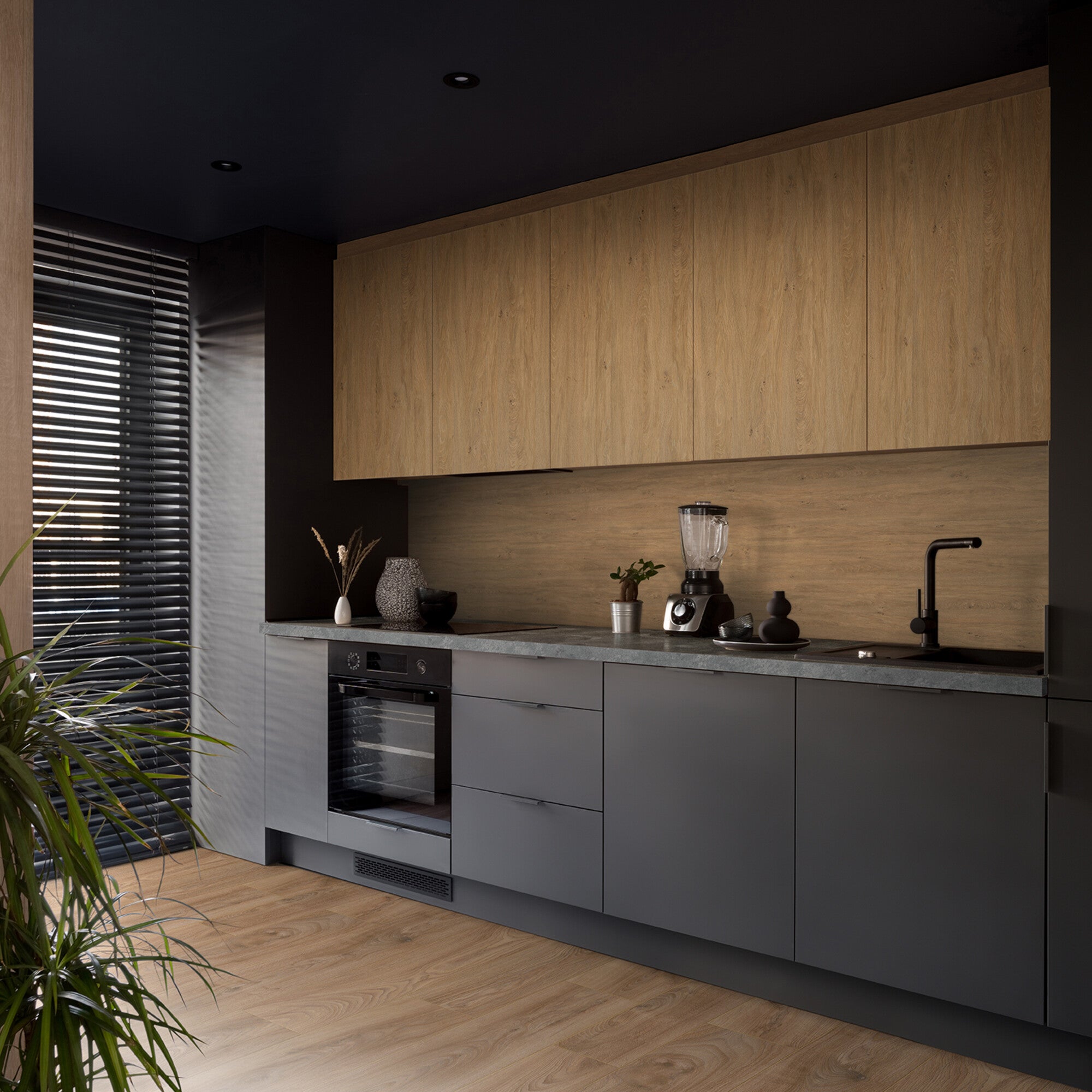 Blat kuchenny roboczy Galaxy Szary K207 3040x600x28 mm 1