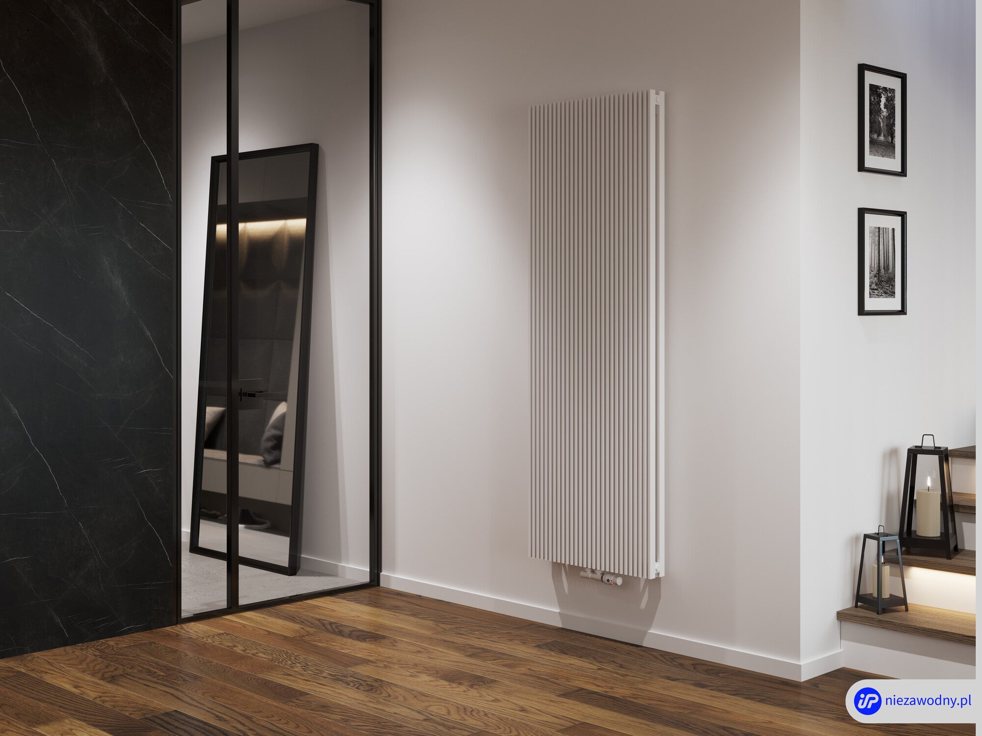 Grzejnik łazienkowy Afro New 160x30 cm, biały matowy 1