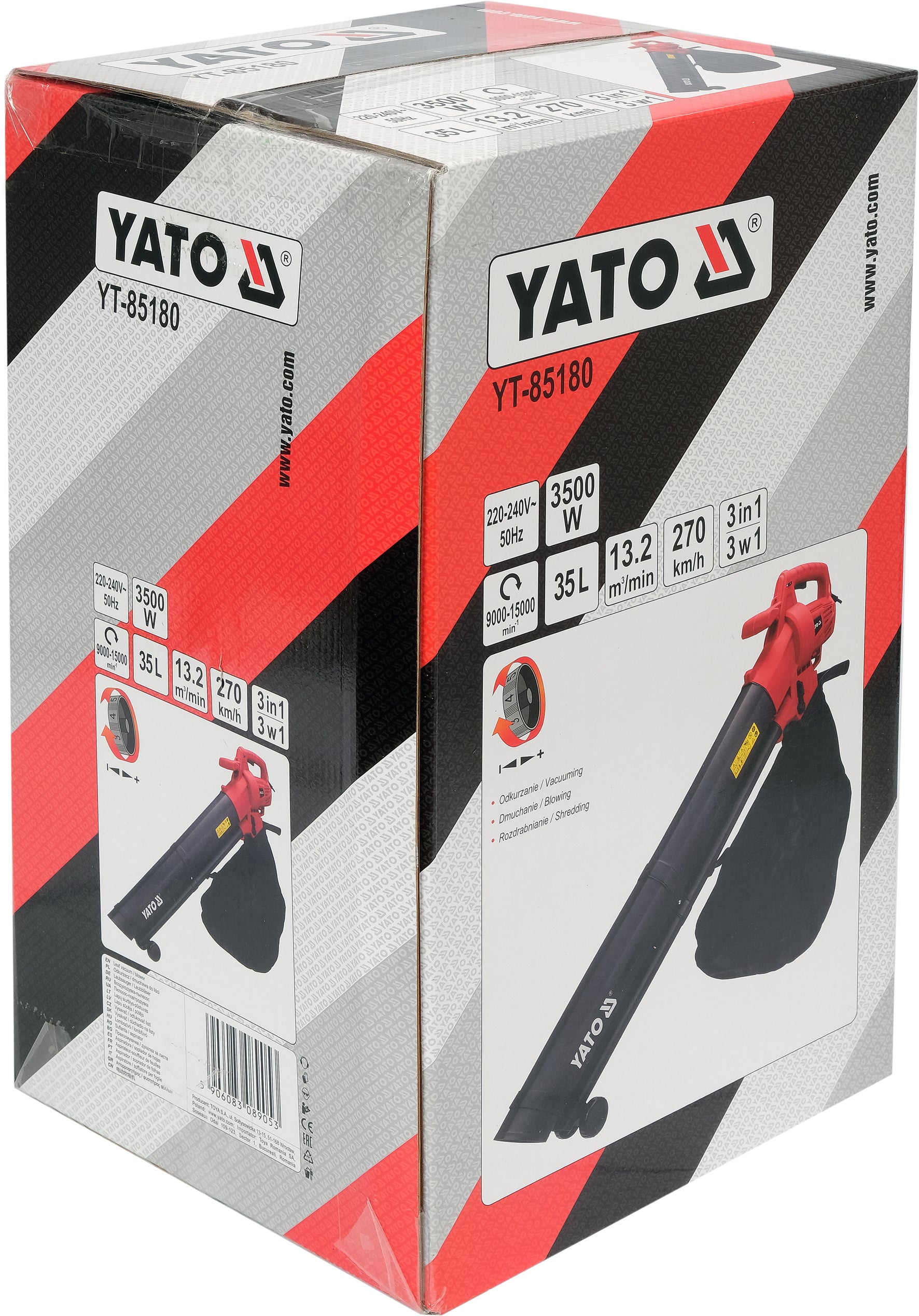 Dmuchawa / odkurzacz elektryczny YATO 3500W YT-85180 2
