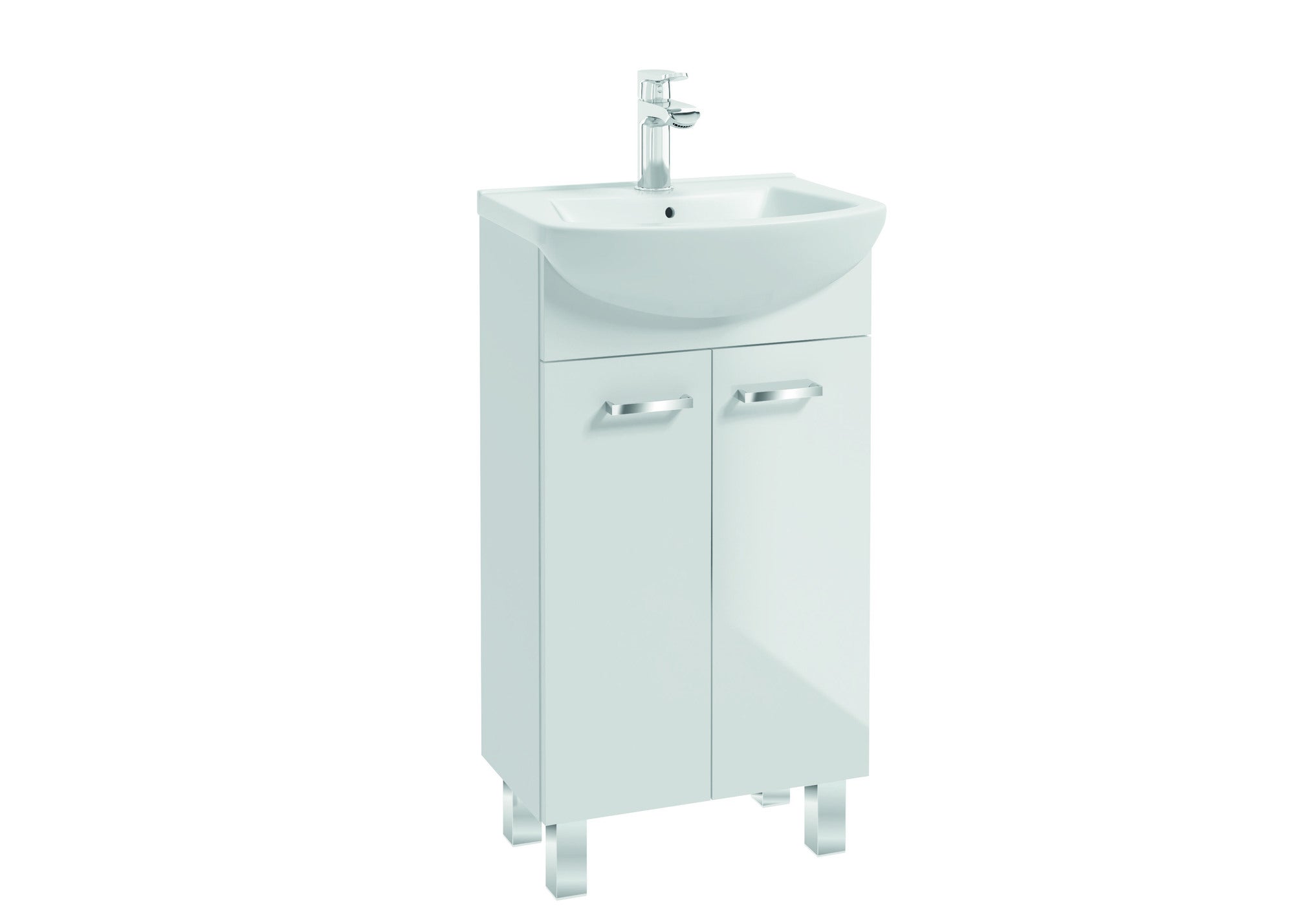 Zestaw szafka z umywalką Mea 45 cm biały