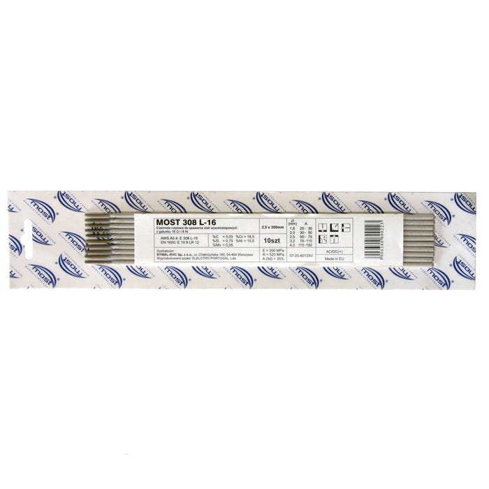 Elektroda spawalnicza 2,5 mm, 10 szt.