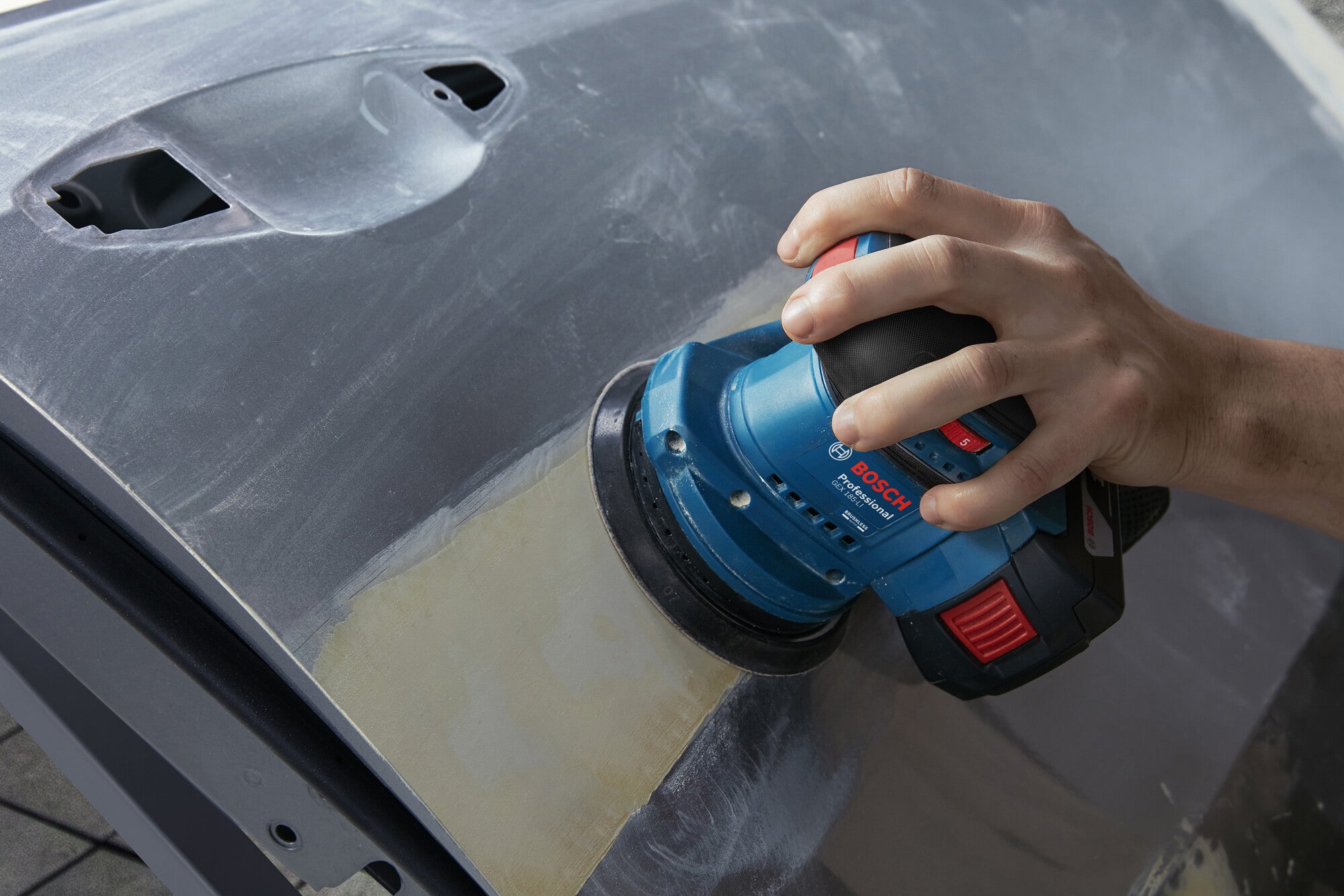 Szlifierka mimośrodowa 18V GEX 185-LI Bosch / bez aku 1