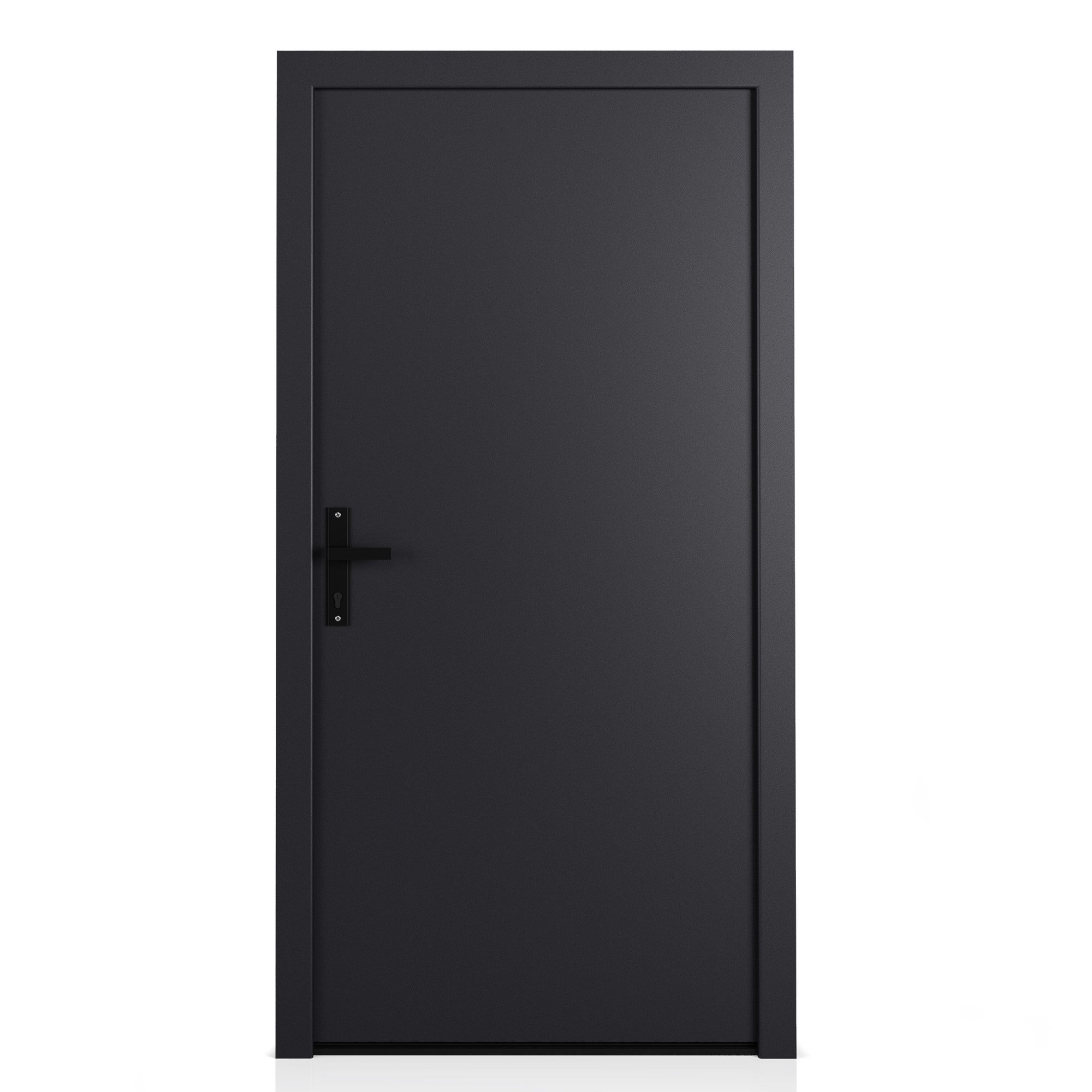 Drzwi zewnętrzne NOVIA Solid czarne (RAL 9005 struktura) 90 prawe 1