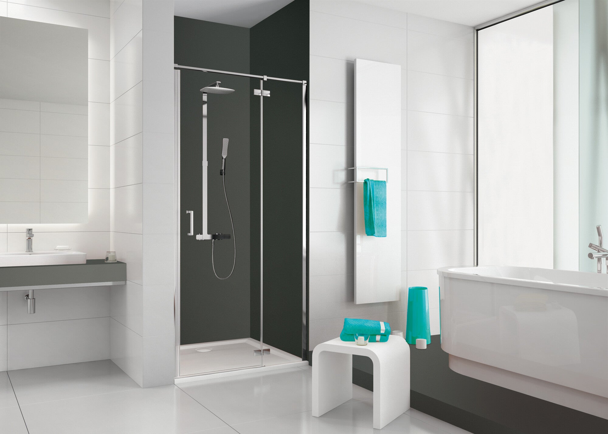 Drzwi prysznicowe Sanplast Free Line II 80 1