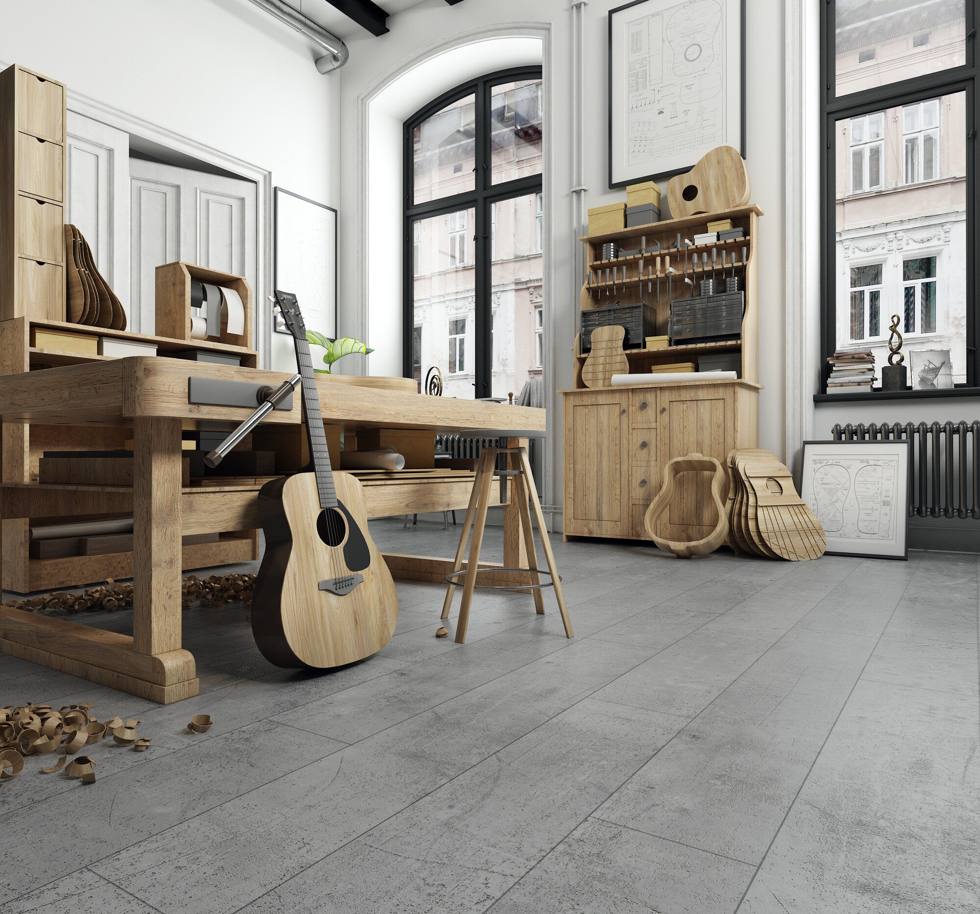 Panel podłogowy beton Millenium AC5 8mm 4V op.2,357m2 6