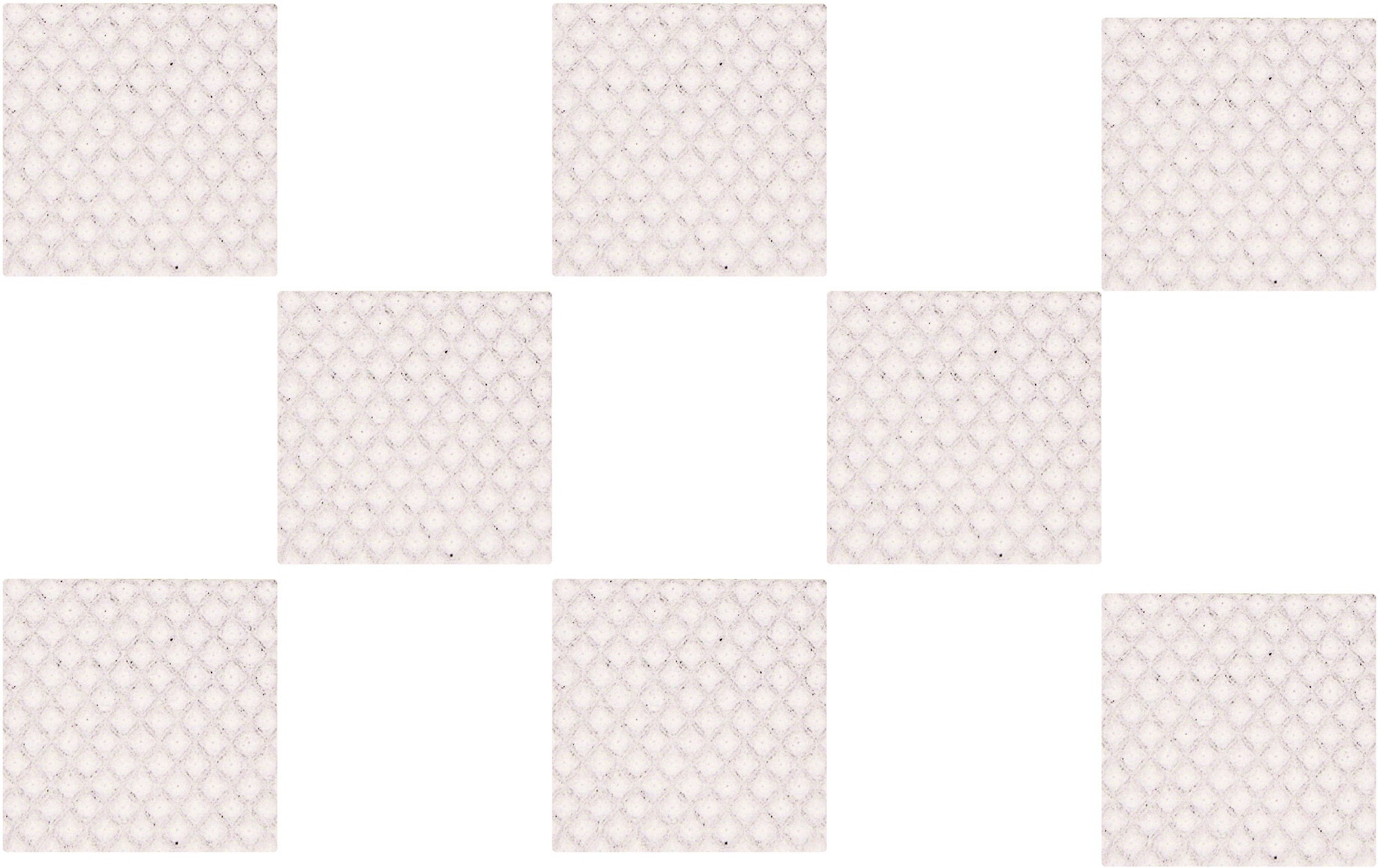 Podkładki antypoślizgowe samoprzylepne białe 30x30 mm (8 szt.) 