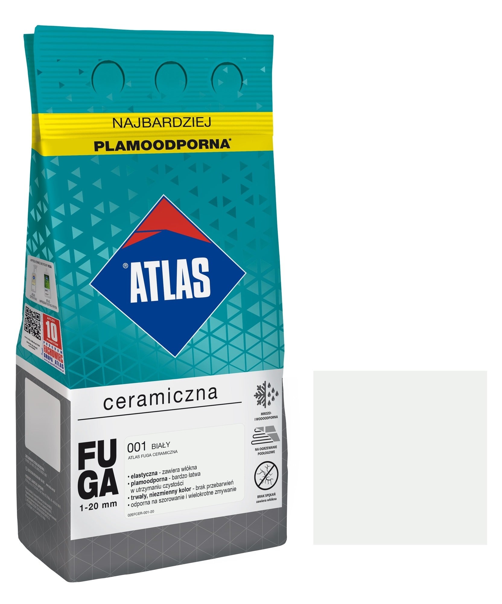 Fuga ceramiczna Atlas 001 biały 5kg
