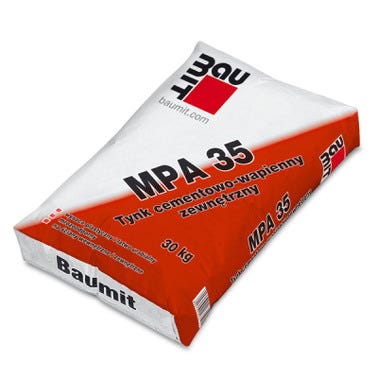 Tynk cementowo-wapienny Baumit MPA 35, maszynowy 30 kg