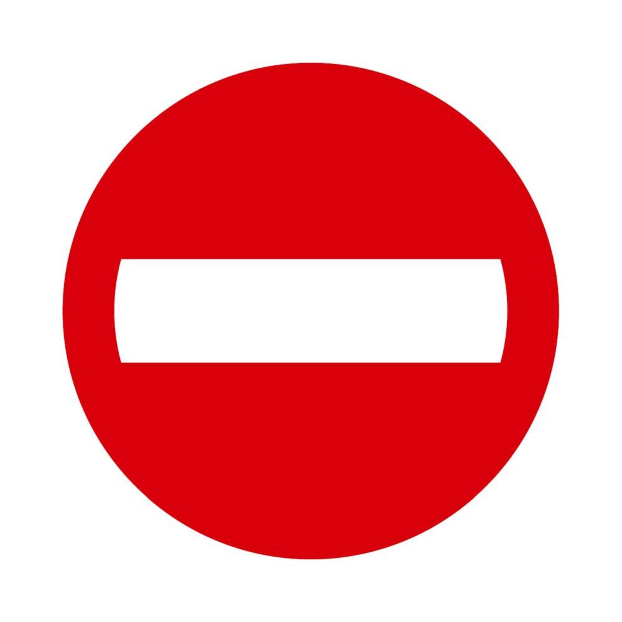 Znak informacyjny ZAKAZ WJAZDU 25x25 cm 