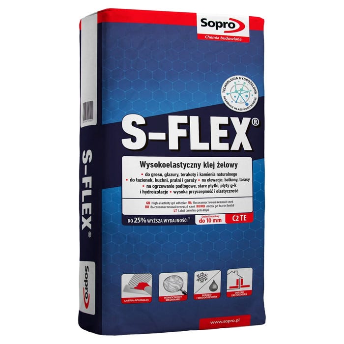 Klej żelowy Sopro S-Flex szary 22.5 kg