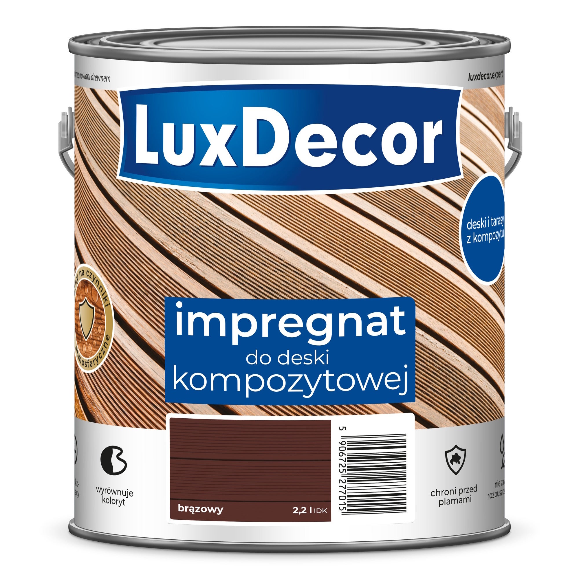 Luxdecor impregnat do deski kompozytowej brązowy 2,2L 0