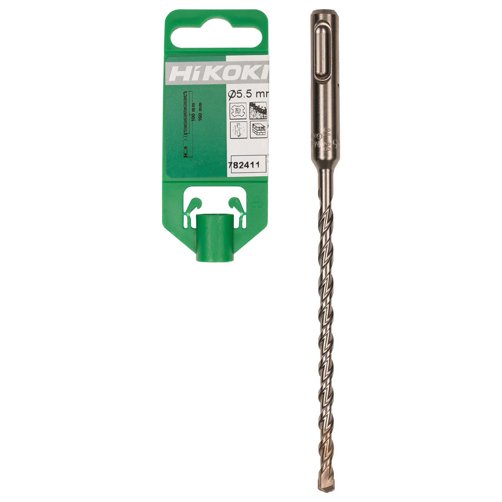 Wiertło do betonu 2-ostrzowe SDS-Plus 5,5x160 mm Hikoki 1