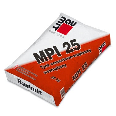 Tynk cementowo-wapienny Baumit MPI25 30 kg, maszynowy 0