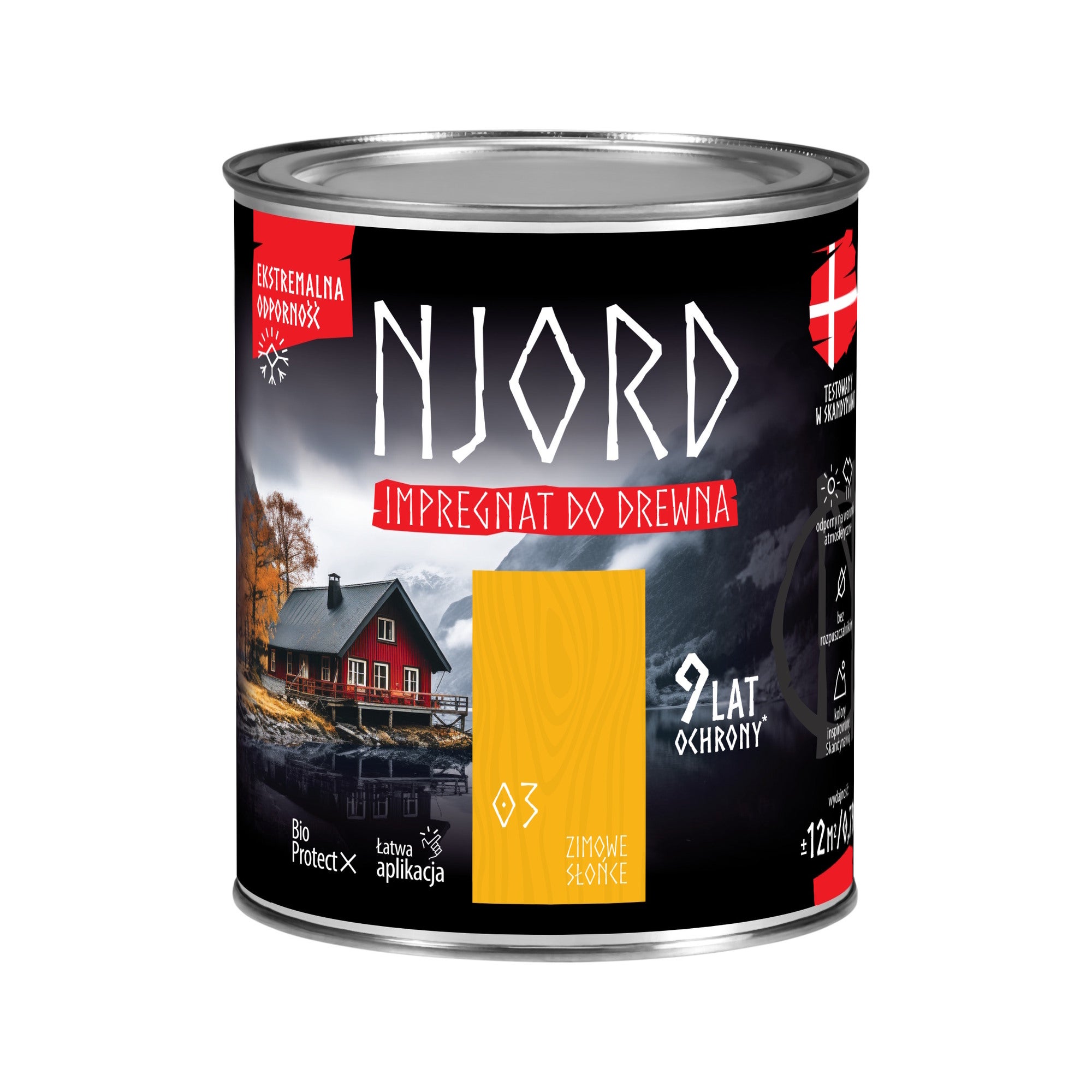 Njord impregnat do drewna zimowe słońce 0,75L 0