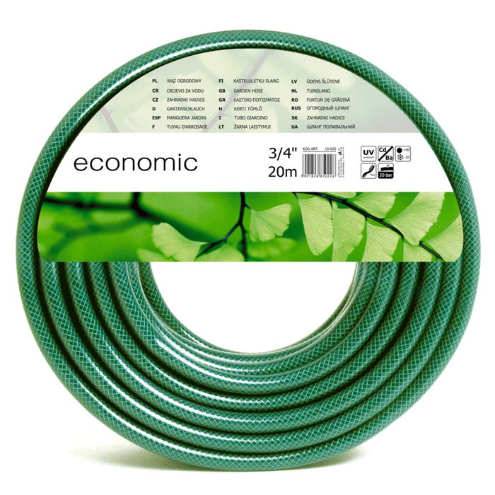 Wąż ogrodowy Economic 3/4 cala, 20 m