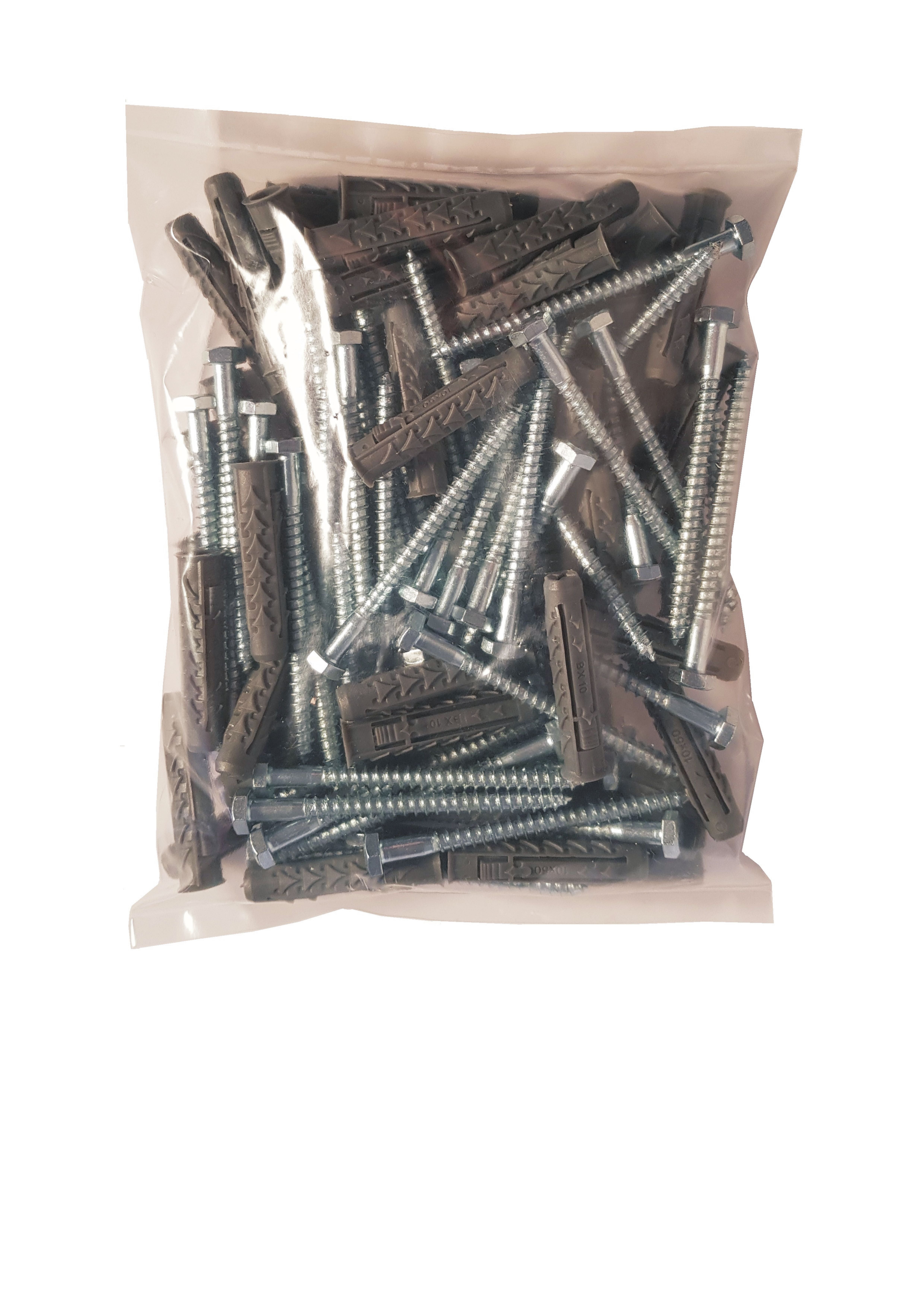 Kołek rozporowy fi 10 z wkrętem 6.0x80 mm (50 szt.) 2