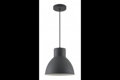 Oprawa sufitowa DANTE 1x E27, czarny, średnica 27,5cm, materiał metal